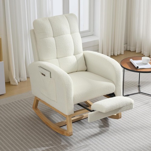 High back upholstered nursery - high,
