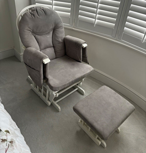 Grey upholstered nursery - upholstered,